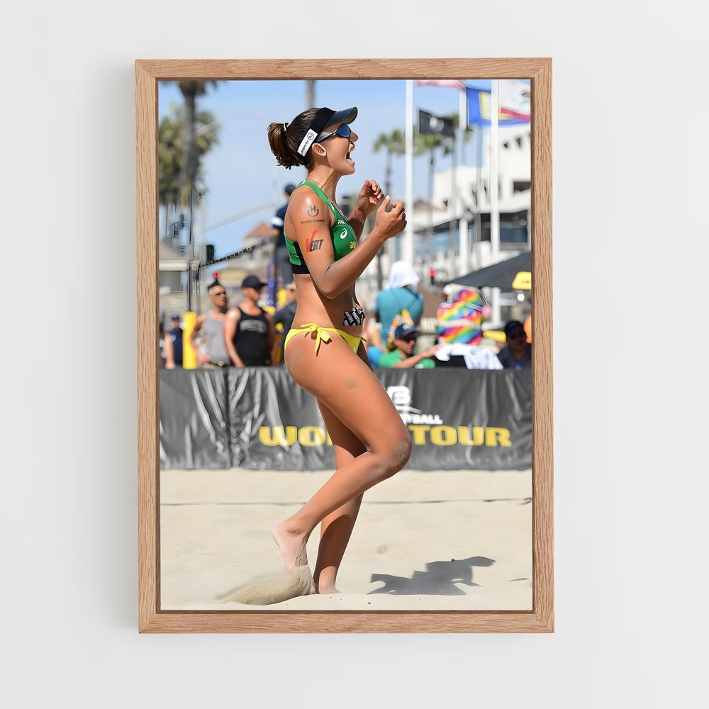 Poster Barbara seixas – affiche Beach-volley (vue 4)
